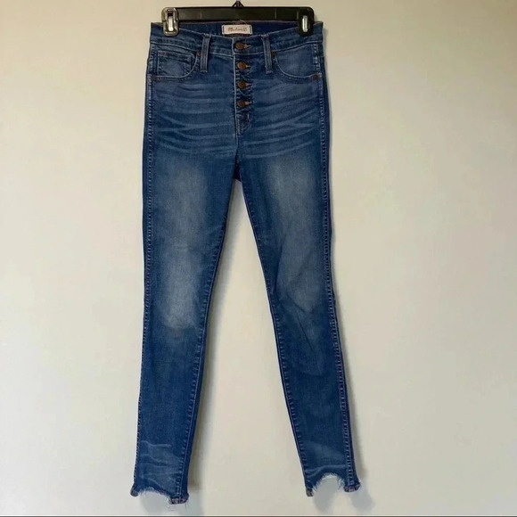 Madewell 10" high-rise skinny  buttoned fly jeans - Picture 4 of 11